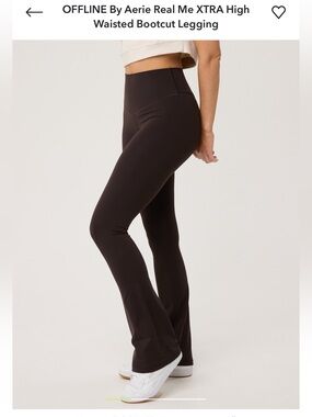 aerie High-Rise Brown Bootcut Leggings